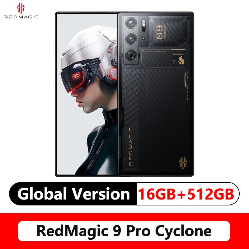 Fof1redmagic 9 Pro Global Version 5g Phone 6 8 Q9 Full Flat Fhd Gaming Phone Snapdragon