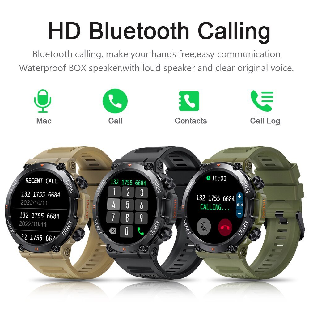 Xltmmelanda 1 39 Inch Hd Bluetooth Call Smart Watch Men Sports Fitness Tracker Heart Monitor 400mah