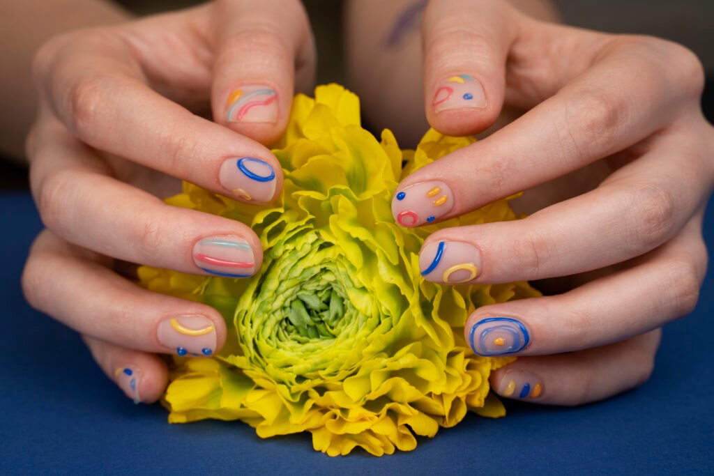 Close Up Hands With Yellow Flower